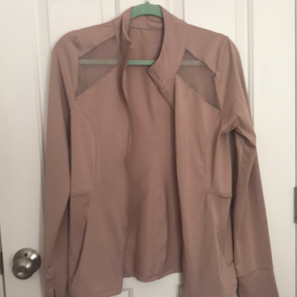 Dusty rose track jacket